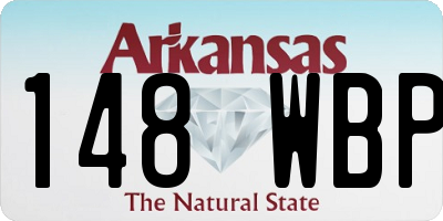 AR license plate 148WBP
