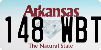 AR license plate 148WBT