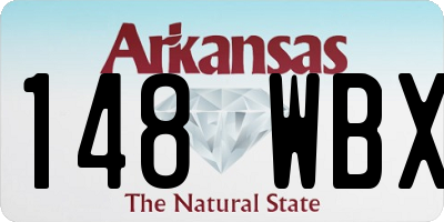 AR license plate 148WBX