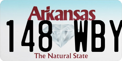 AR license plate 148WBY
