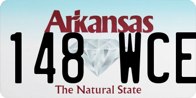 AR license plate 148WCE