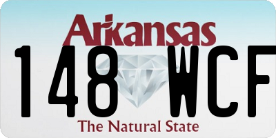 AR license plate 148WCF