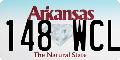AR license plate 148WCL