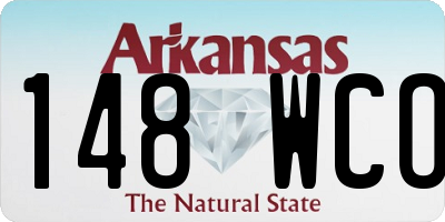 AR license plate 148WCO