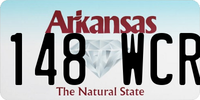 AR license plate 148WCR
