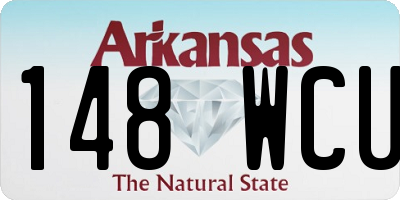AR license plate 148WCU