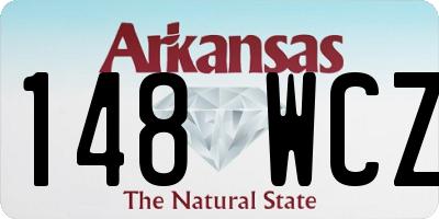AR license plate 148WCZ