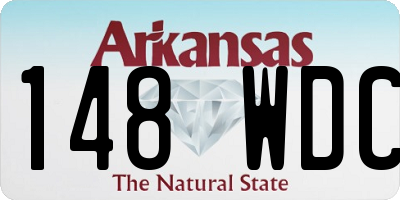 AR license plate 148WDC