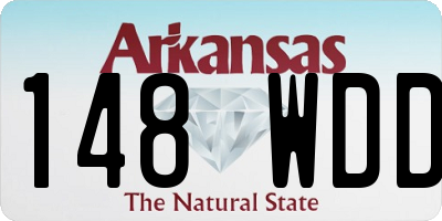 AR license plate 148WDD