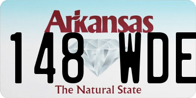 AR license plate 148WDE