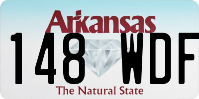 AR license plate 148WDF