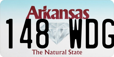 AR license plate 148WDG