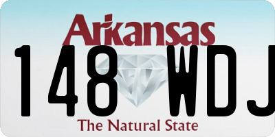 AR license plate 148WDJ