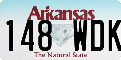 AR license plate 148WDK