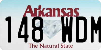 AR license plate 148WDM