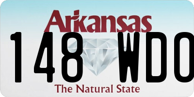 AR license plate 148WDO