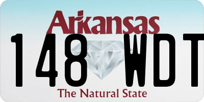 AR license plate 148WDT