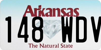 AR license plate 148WDV