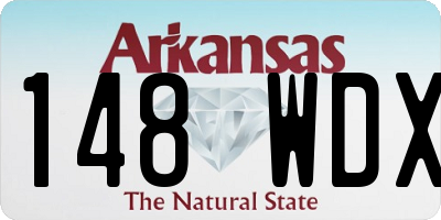 AR license plate 148WDX