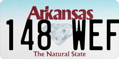 AR license plate 148WEF