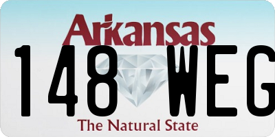 AR license plate 148WEG