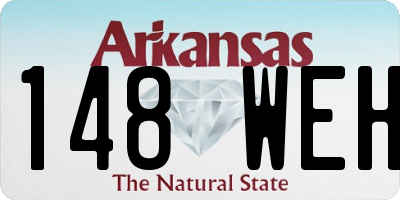 AR license plate 148WEH