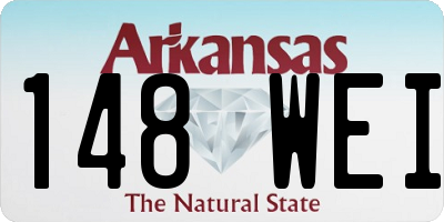 AR license plate 148WEI