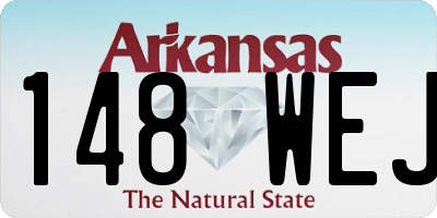 AR license plate 148WEJ