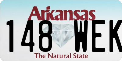 AR license plate 148WEK