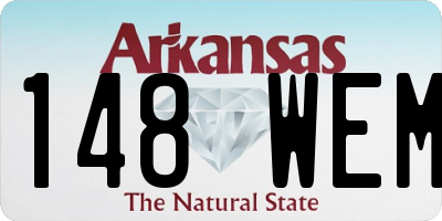 AR license plate 148WEM