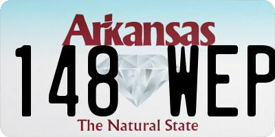 AR license plate 148WEP