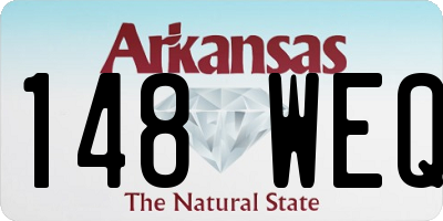 AR license plate 148WEQ