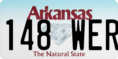 AR license plate 148WER