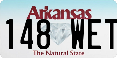 AR license plate 148WET
