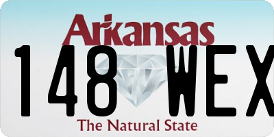 AR license plate 148WEX