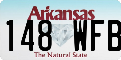 AR license plate 148WFB