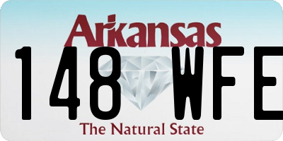 AR license plate 148WFE