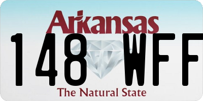 AR license plate 148WFF