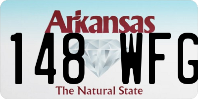 AR license plate 148WFG