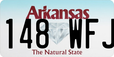 AR license plate 148WFJ