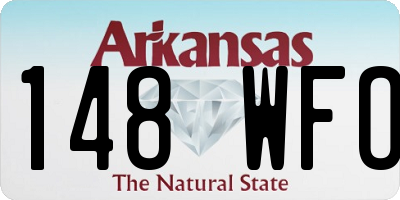 AR license plate 148WFO