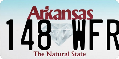 AR license plate 148WFR