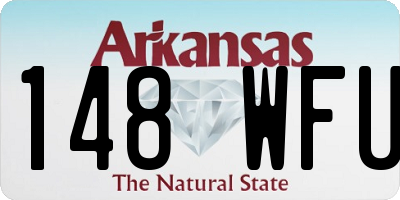 AR license plate 148WFU