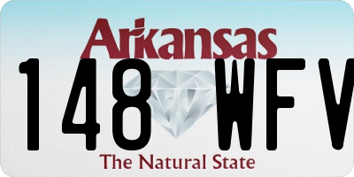 AR license plate 148WFV