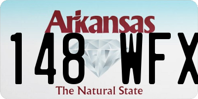 AR license plate 148WFX
