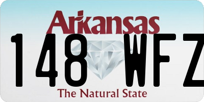 AR license plate 148WFZ
