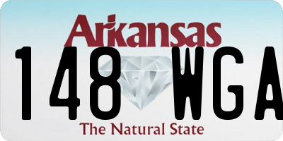 AR license plate 148WGA