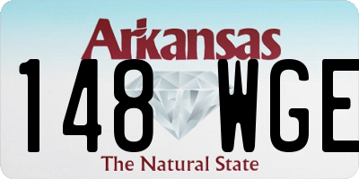 AR license plate 148WGE