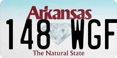 AR license plate 148WGF