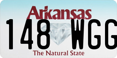 AR license plate 148WGG
